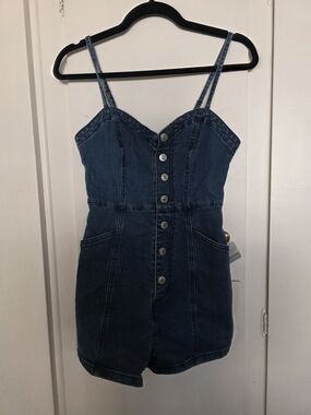 Forever 21 Dark Blue Denim Top